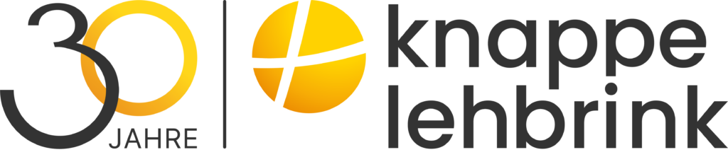 Unternehmenslogo: 30 Jahre Knappe + Lehbrink Unternehmenslogo: 30 Jahre Knappe + Lehbrink
